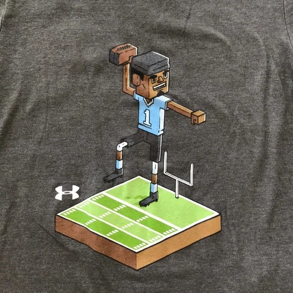 Boys Under Armour Cam Newton Tee - Picture 2 of 4